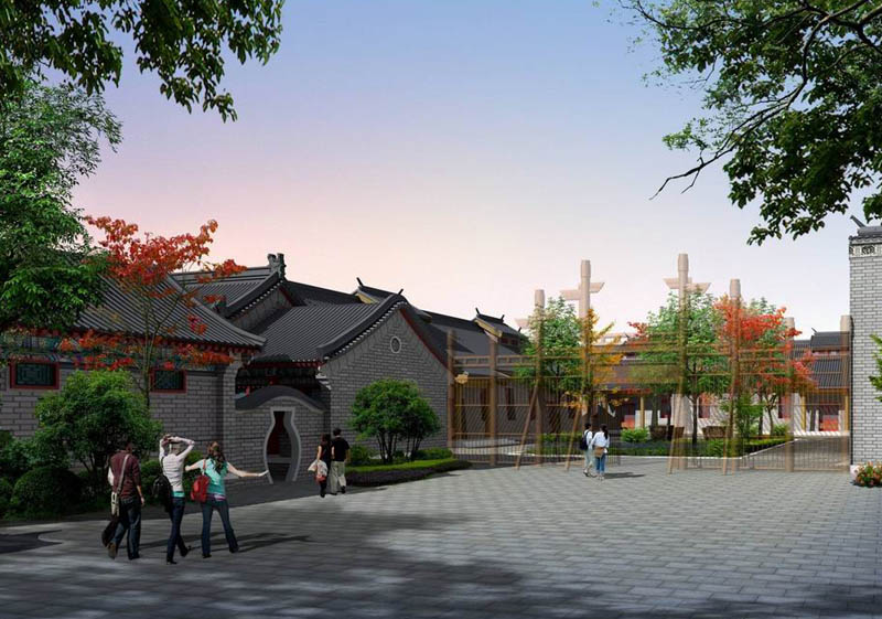 屋檐下洞門中幽幽佳境 古典四合院中式裝修設計借鑒