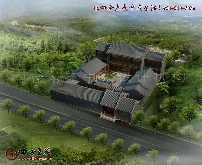 整體空間規(guī)劃布局彰顯品味與中式魅力 2016新鄉(xiāng)村四合院設計圖片